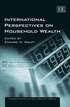 International Perspectives on Household Wealth
