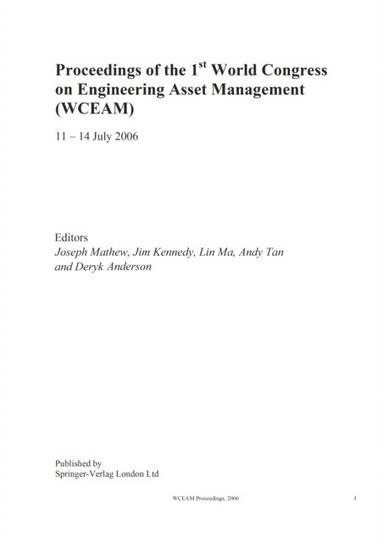 Engineering Asset Management (e-bok)