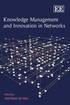 Knowledge Management and Innovation in Networks