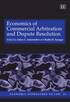 Economics of Commercial Arbitration and Dispute Resolution