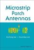 Microstrip Patch Antennas