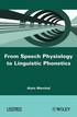From Speech Physiology to Linguistic Phonetics