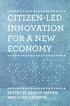 Citizen-led Innovation for a New Economy