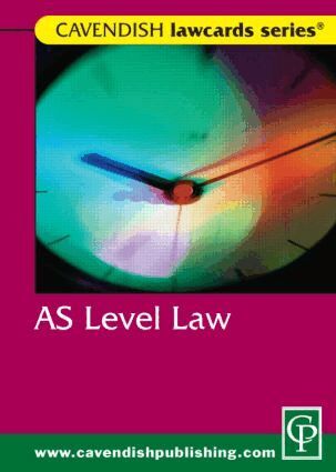 Cavendish: AS Level Lawcard (h�ftad)