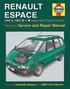Renault Espace Petrol &; Diesel (85 - 96) C To N