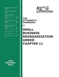 The Attorney's Handbook on Small Business Reorganization Under Chapter 11 (häftad)