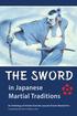 The Sword in Japanese Martial Traditions