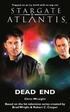 Stargate Atlantis: Dead End