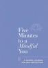 Five Minutes to a Mindful You