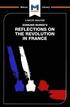 An Analysis of Edmund Burke's Reflections on the Revolution in France