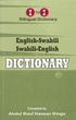 English-Swahili & Swahili-English One-to-One Dictionary (exam-suitable)