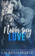 Never Say Love