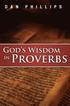 God's Wisdom in Proverbs