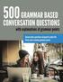 500 Grammar Based Conversation Questions