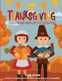 Thanksgiving Coloring Book and Activity Book for Kids (hftad)