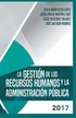 gestion de los recursos humanos y la administracion publica 2017