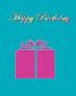Happy Birthday: Birthdays