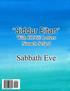 Siddur Eitan: Sabbath Eve