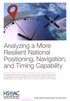 Analyzing a More Resilient National Positioning, Navigation, and Timing Capability