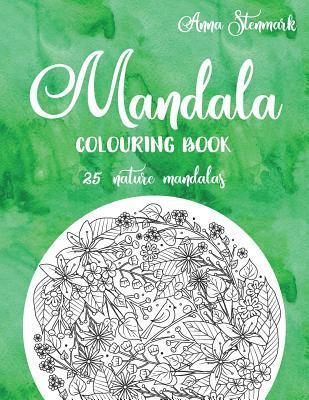 Mandala colouring book - 25 nature mandalas: The green mandala book (hftad)