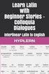 Learn Latin with Beginner Stories - Colloquia Dialogues: Interlinear Latin to English