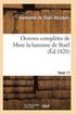 Oeuvres Compltes de Mme La Baronne de Stal. Tome 17