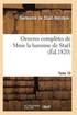 Oeuvres Compltes de Mme La Baronne de Stal. Tome 10