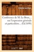 Confrence de M. Le Brun Sur l'Expression Gnrale Et Particulire (d.1698)