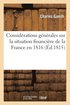Consid�rations G�n�rales Sur La Situation Financi�re de la France En 1816
