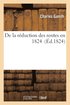 de la R�duction Des Rentes En 1824
