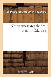 Nouveaux Textes de Droit Romain (häftad)