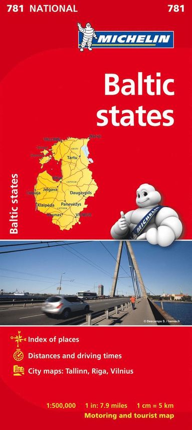 Baltic States - Michelin National Map 781 (inbunden)