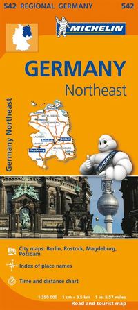 Germany Northeast - Michelin Regional Map 542