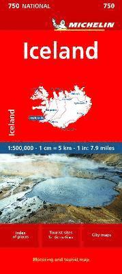 Iceland - - Michelin National Map 750 (hftad)