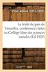 trait� de paix de Versailles, conf�rences faites au Coll�ge libre des sciences sociales