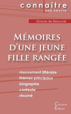 Fiche de lecture Mmoires d'une jeune fille range de Simone de Beauvoir (Analyse littraire de rfrence et rsum complet) (hftad)