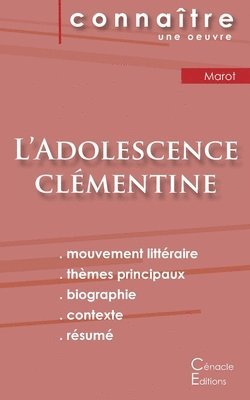 Fiche de lecture L'Adolescence clementine de Clement Marot (Analyse litteraire de reference et resume complet) (hftad)