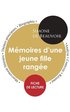 Fiche de lecture Mmoires d'une jeune fille range (tude intgrale)