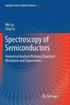 Spectroscopy of Semiconductors