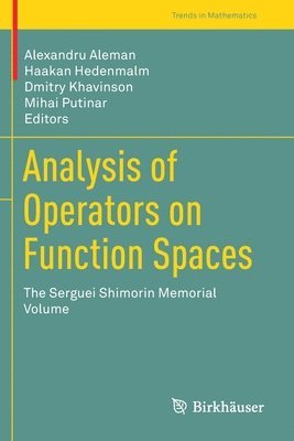 Analysis of Operators on Function Spaces (inbunden)