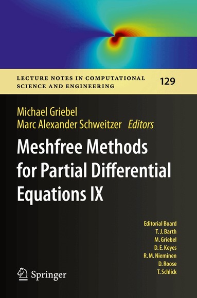 Meshfree Methods for Partial Differential Equations IX (inbunden)