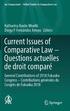 Current Issues of Comparative Law  Questions actuelles de droit compar