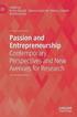 Passion and Entrepreneurship