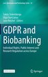 GDPR and Biobanking