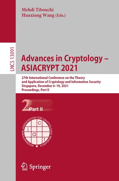 Advances in Cryptology - ASIACRYPT 2021 (inbunden)