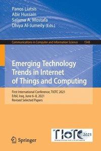 Emerging Technology Trends in Internet of Things and Computing (häftad)