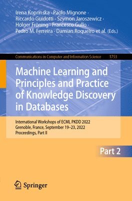 Machine Learning and Principles and Practice of Knowledge Discovery in Databases (hftad)