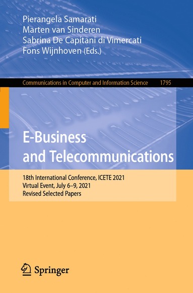 E-Business and Telecommunications (häftad)
