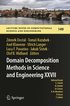 Domain Decomposition Methods in Science and Engineering XXVII