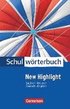 Cornelsen Schulwrterbuch New Highlight Englisch - Deutsch / Deutsch - Englisch